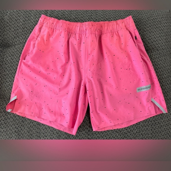 Legends Relay Short Hot Pink Splatter L / 9” / Linerless - Picture 2 of 6